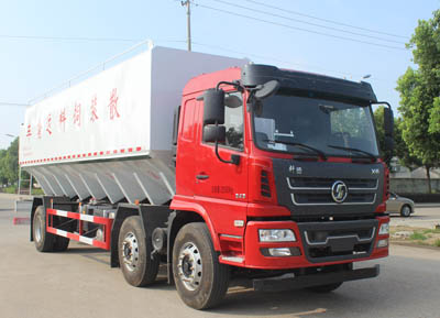 陜汽軒德小三軸30方散裝飼料運(yùn)輸車(chē)圖片